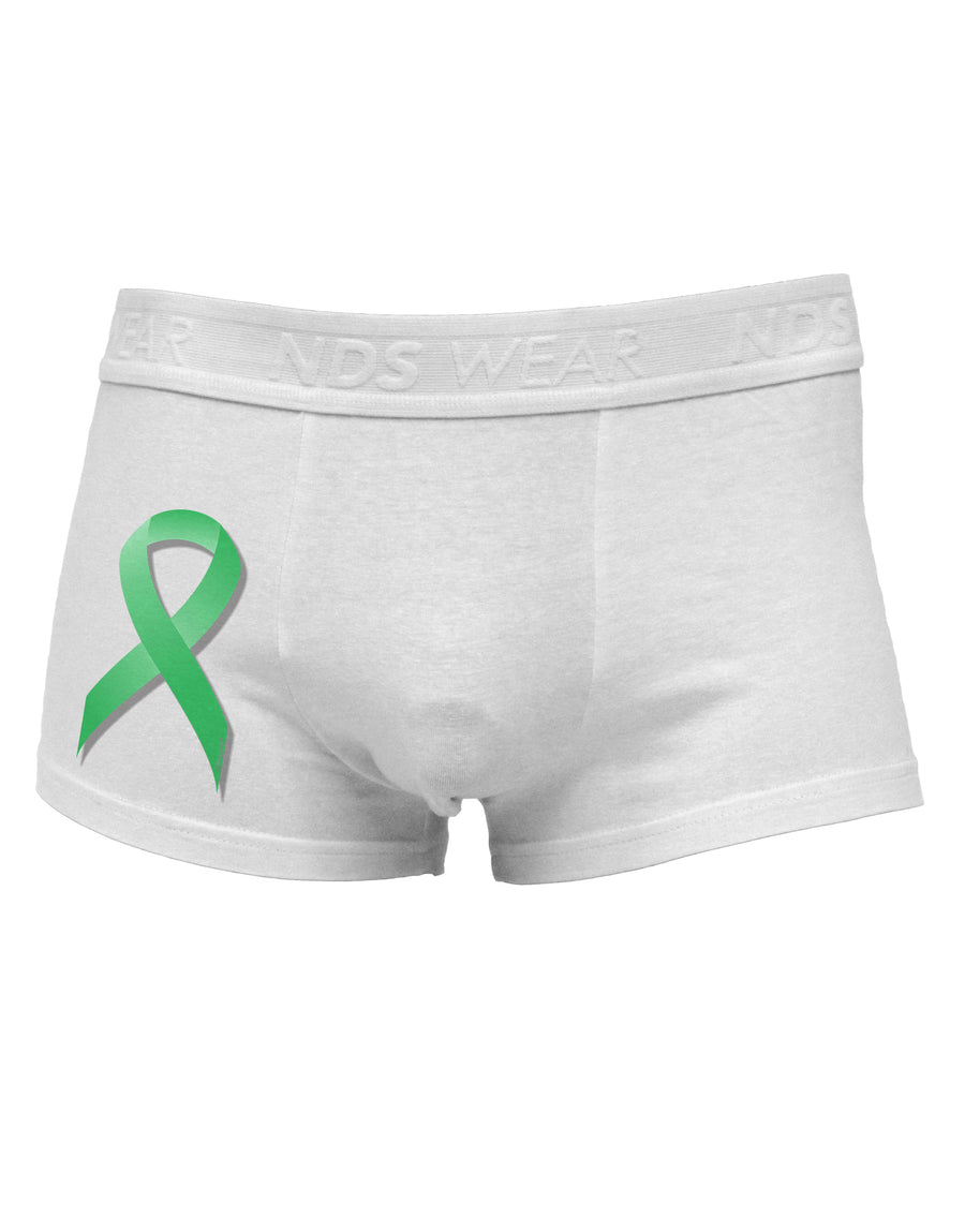 Celiac Disease Awareness Ribbon - Light Green Side Printed Mens Trunk Underwear-Mens Trunk Underwear-NDS Wear-White-Small-Davson Sales