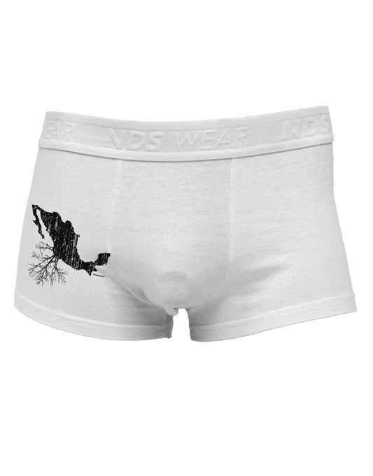 Mexican Roots Design - Distressed Side Printed Mens Trunk Underwear by TooLoud-Mens Trunk Underwear-NDS Wear-White-Small-Davson Sales