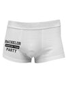 Bachelor Party Drinking Team Side Printed Mens Trunk Underwear-Mens Trunk Underwear-NDS Wear-White-Small-Davson Sales