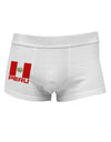Peru Flag Side Printed Mens Trunk Underwear-Mens Trunk Underwear-NDS Wear-White-Small-Davson Sales