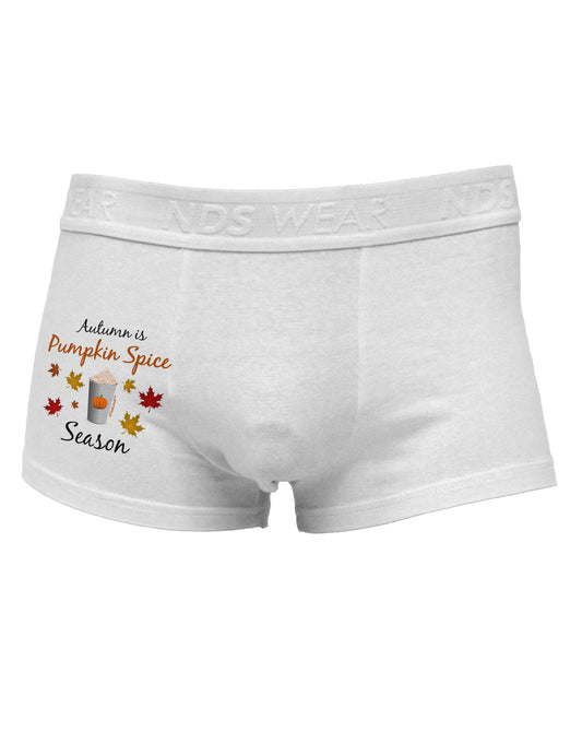 Pumpkin Spice Season Side Printed Mens Trunk Underwear-Mens Trunk Underwear-NDS Wear-White-Small-Davson Sales