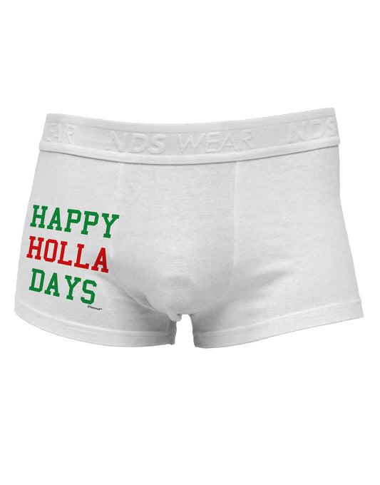 Happy Holla Days - Red and Green Side Printed Mens Trunk Underwear by TooLoud-Mens Trunk Underwear-NDS Wear-White-Small-Davson Sales