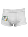 Pixel Happy St Patricks Day Side Printed Mens Trunk Underwear-Mens Trunk Underwear-NDS Wear-White-Small-Davson Sales