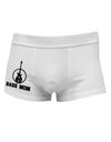 Bass Mom - Mother's Day Design Side Printed Mens Trunk Underwear-Mens Trunk Underwear-NDS Wear-White-Small-Davson Sales