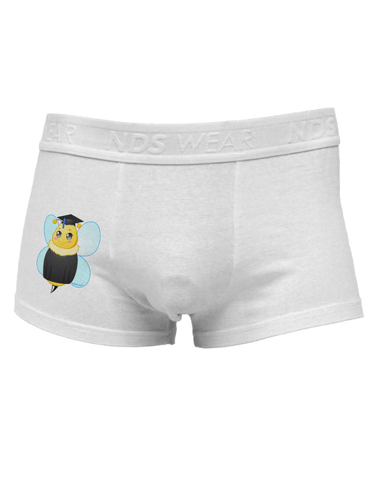 Graduation Bee Side Printed Mens Trunk Underwear-Mens Trunk Underwear-NDS Wear-White-Small-Davson Sales