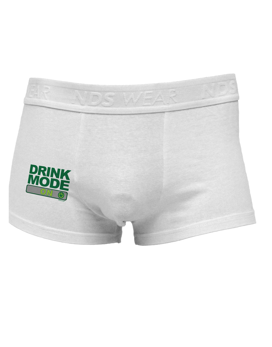 Drink Mode On Side Printed Mens Trunk Underwear by TooLoud-Mens Trunk Underwear-NDS Wear-White-Small-Davson Sales