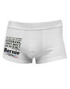 Bernie on Veterans and War Side Printed Mens Trunk Underwear-Mens Trunk Underwear-NDS Wear-White-Small-Davson Sales