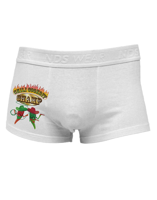 Cowboy Chili Cookoff Champ Side Printed Mens Trunk Underwear-Mens Trunk Underwear-NDS Wear-White-Small-Davson Sales