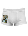 Rockies Waterfall with Text Side Printed Mens Trunk Underwear-Mens Trunk Underwear-NDS Wear-White-Small-Davson Sales