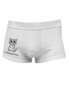 Dr Whiskerson MD - Cute Cat Design Side Printed Mens Trunk Underwear by TooLoud-Mens Trunk Underwear-NDS Wear-White-Small-Davson Sales