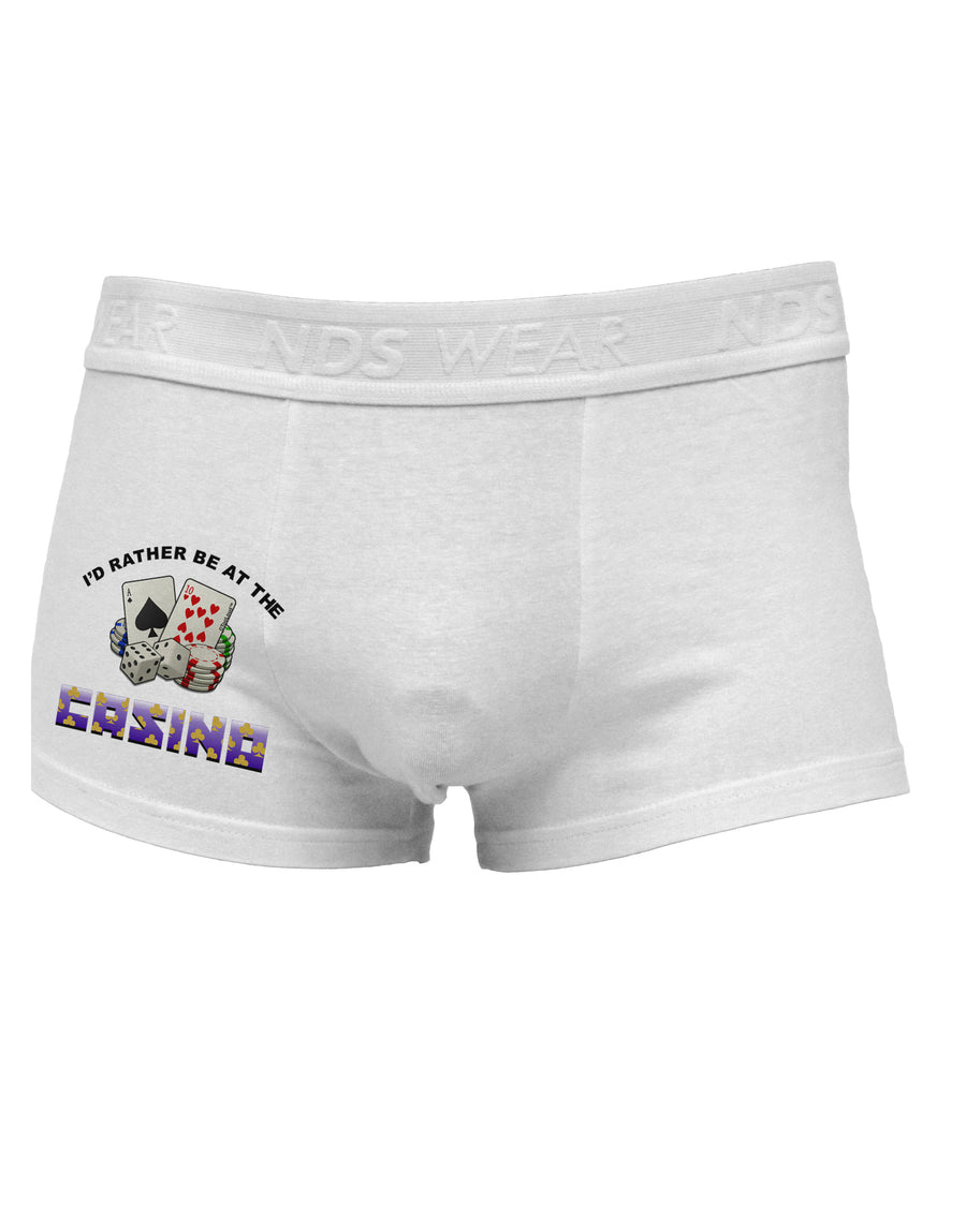 I'd Rather Be At The Casino Funny Side Printed Mens Trunk Underwear by TooLoud-Mens Trunk Underwear-NDS Wear-White-Small-Davson Sales
