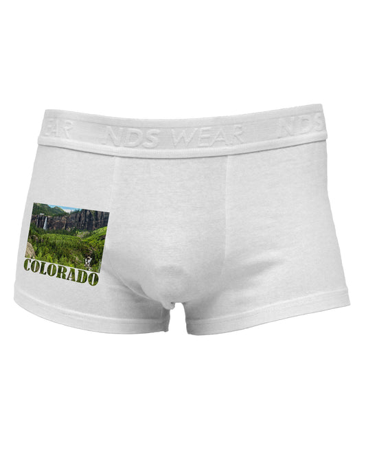Beautiful Cliffs Colorado Side Printed Mens Trunk Underwear by NDS Wear-Mens Trunk Underwear-NDS Wear-White-Small-Davson Sales
