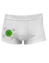 Clover and Crossbones Side Printed Mens Trunk Underwear by TooLoud-Mens Trunk Underwear-NDS Wear-White-Small-Davson Sales