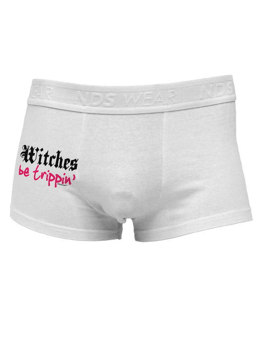 Witches Be Trippin Side Printed Mens Trunk Underwear-Mens Trunk Underwear-NDS Wear-White-Small-Davson Sales