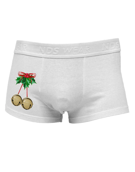 Jingle Balls Side Printed Mens Trunk Underwear-Mens Trunk Underwear-NDS Wear-White-Small-Davson Sales