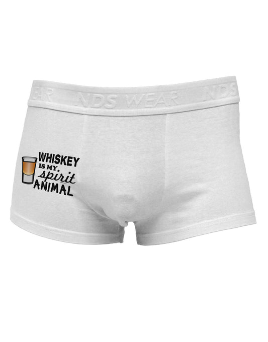 Whiskey Is My Spirit Animal Side Printed Mens Trunk Underwear-Mens Trunk Underwear-NDS Wear-White-Small-Davson Sales
