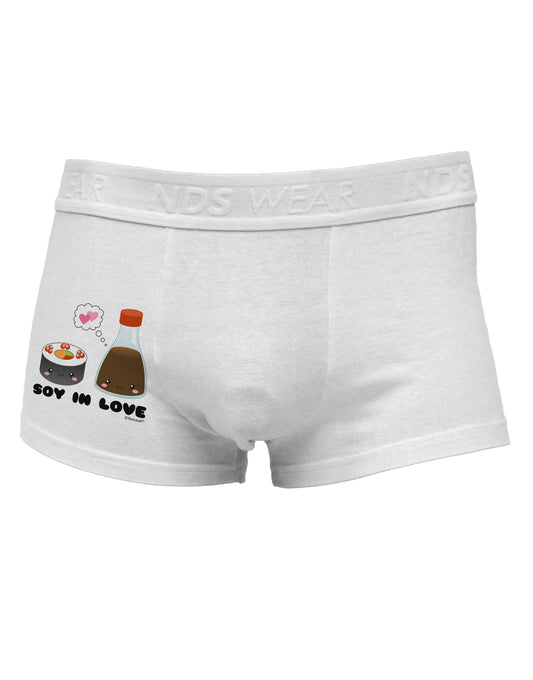 Cute Sushi and Soy Sauce - Soy In Love Side Printed Mens Trunk Underwear by TooLoud-Mens Trunk Underwear-TooLoud-White-Small-Davson Sales