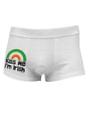 Irish Flag Rainbow - Kiss Me I'm Irish Side Printed Mens Trunk Underwear by TooLoud-Mens Trunk Underwear-TooLoud-White-Small-Davson Sales