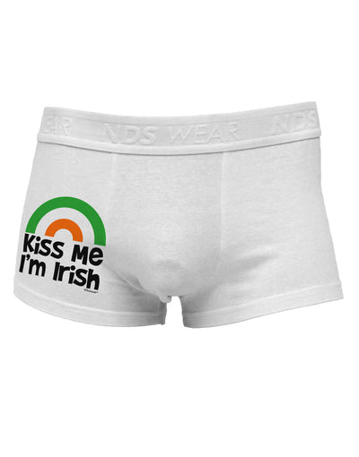 Irish Flag Rainbow - Kiss Me I'm Irish Side Printed Mens Trunk Underwear by TooLoud-Mens Trunk Underwear-TooLoud-White-Small-Davson Sales