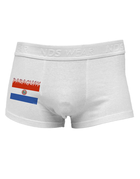 Paraguay Flag Side Printed Mens Trunk Underwear-Mens Trunk Underwear-NDS Wear-White-Small-Davson Sales