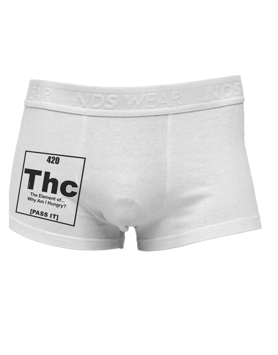 420 Element THC Funny Stoner Side Printed Mens Trunk Underwear by TooLoud-Mens Trunk Underwear-NDS Wear-White-Small-Davson Sales