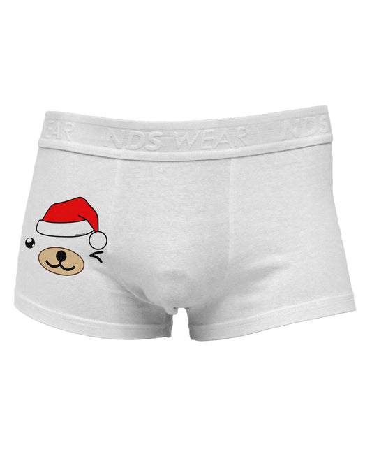 Kyu-T Face Beartholomew Santa Boy Bear Side Printed Mens Trunk Underwear-Mens Trunk Underwear-NDS Wear-White-Small-Davson Sales
