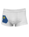 Atlanta Georgia Flag Side Printed Mens Trunk Underwear-Mens Trunk Underwear-NDS Wear-White-X-Large-Davson Sales