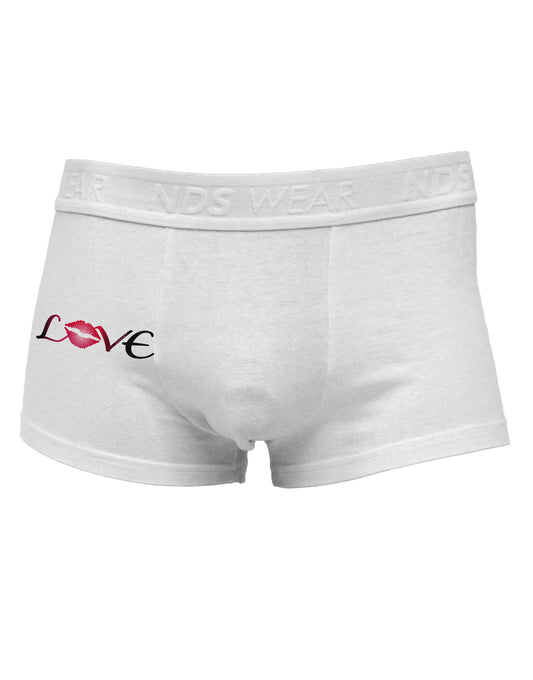 Love Kiss Side Printed Mens Trunk Underwear-Mens Trunk Underwear-NDS Wear-White-Small-Davson Sales