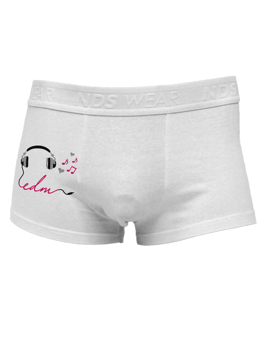 EDM Cord Pink Side Printed Mens Trunk Underwear-Mens Trunk Underwear-NDS Wear-White-Small-Davson Sales