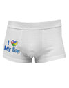 I Heart My Son - Autism Awareness Side Printed Mens Trunk Underwear by TooLoud-Mens Trunk Underwear-NDS Wear-White-Small-Davson Sales