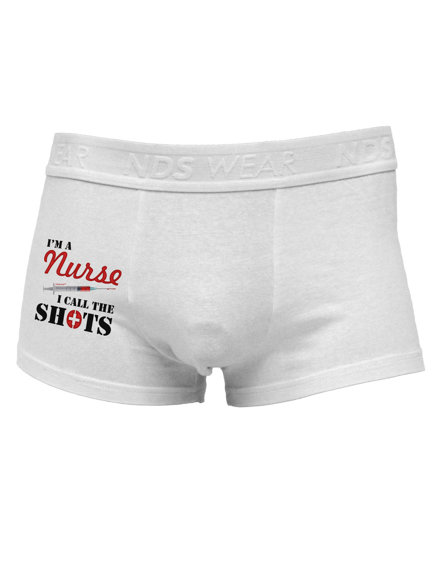 Nurse - Call The Shots Side Printed Mens Trunk Underwear-Mens Trunk Underwear-NDS Wear-White-Small-Davson Sales