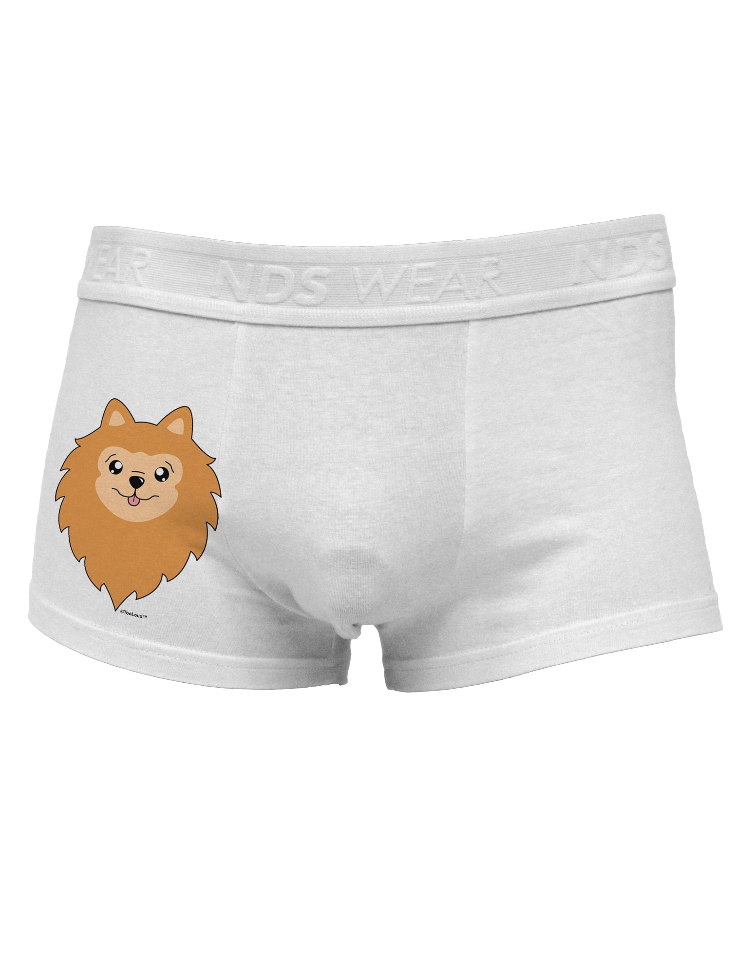 Cute Pomeranian Dog Side Printed Mens Trunk Underwear by TooLoud-Mens Trunk Underwear-TooLoud-White-Small-Davson Sales