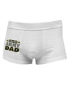 Proud Army Dad Side Printed Mens Trunk Underwear-Mens Trunk Underwear-NDS Wear-White-Small-Davson Sales