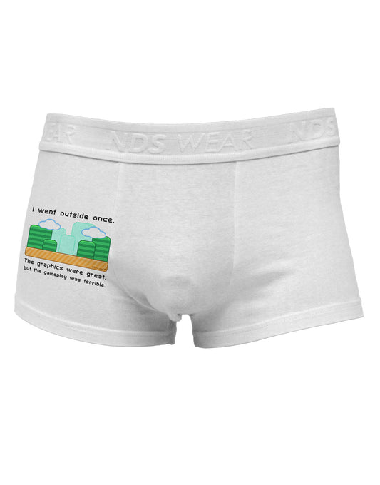 The Gameplay Was Terrible Side Printed Mens Trunk Underwear-Mens Trunk Underwear-NDS Wear-White-Small-Davson Sales