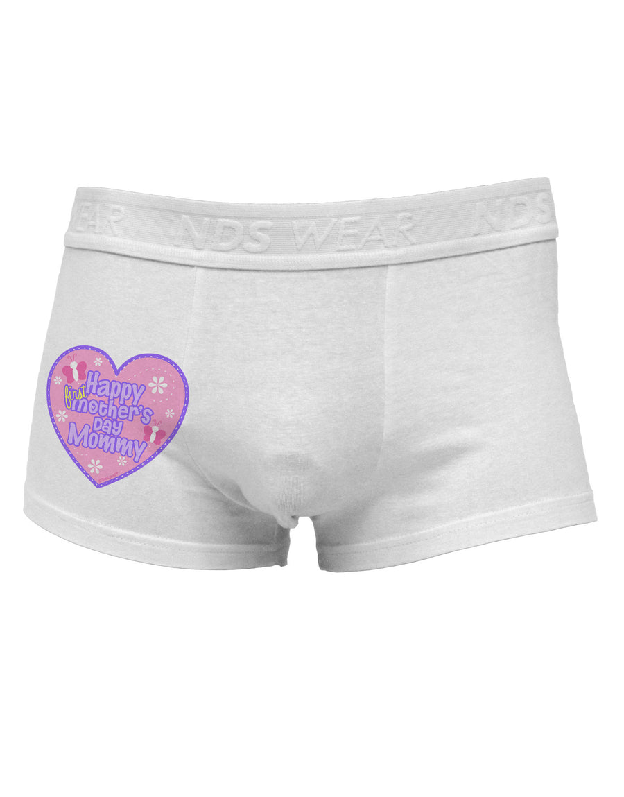 Happy First Mother's Day Mommy - Pink Side Printed Mens Trunk Underwear by TooLoud-Mens Trunk Underwear-NDS Wear-White-Small-Davson Sales