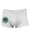 Happy Hanukkah Latte Logo Side Printed Mens Trunk Underwear-Mens Trunk Underwear-NDS Wear-White-Small-Davson Sales