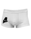 Maine - United States Shape Side Printed Mens Trunk Underwear by TooLoud-Mens Trunk Underwear-NDS Wear-White-Small-Davson Sales