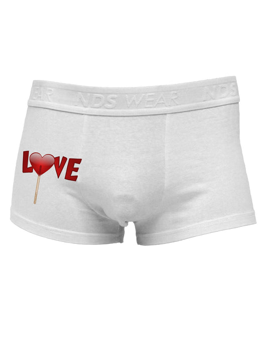 Love Lollipop Side Printed Mens Trunk Underwear-Mens Trunk Underwear-NDS Wear-White-Small-Davson Sales
