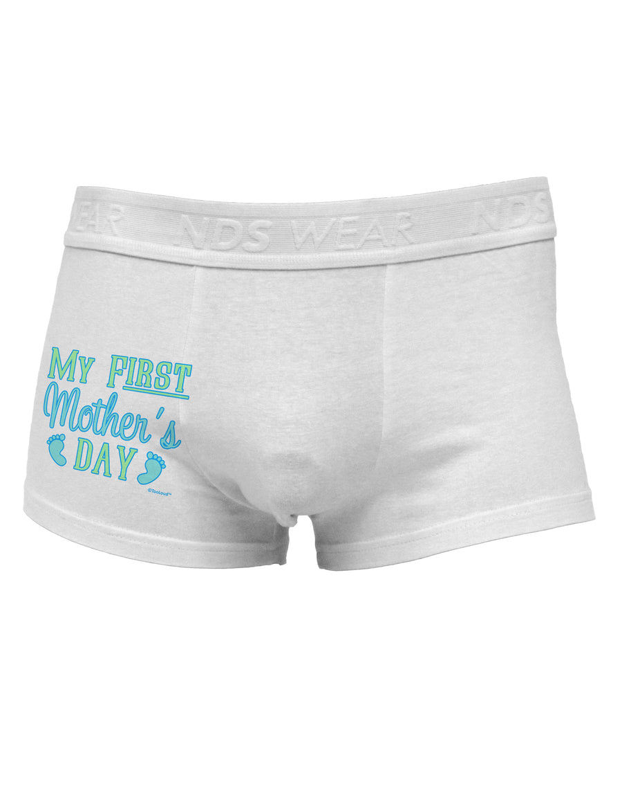 My First Mother's Day - Baby Feet - Blue Side Printed Mens Trunk Underwear by TooLoud-Mens Trunk Underwear-NDS Wear-White-Small-Davson Sales