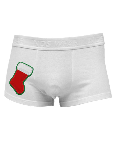 Cute Faux Applique Christmas Stocking Side Printed Mens Trunk Underwear-Mens Trunk Underwear-TooLoud-White-Small-Davson Sales