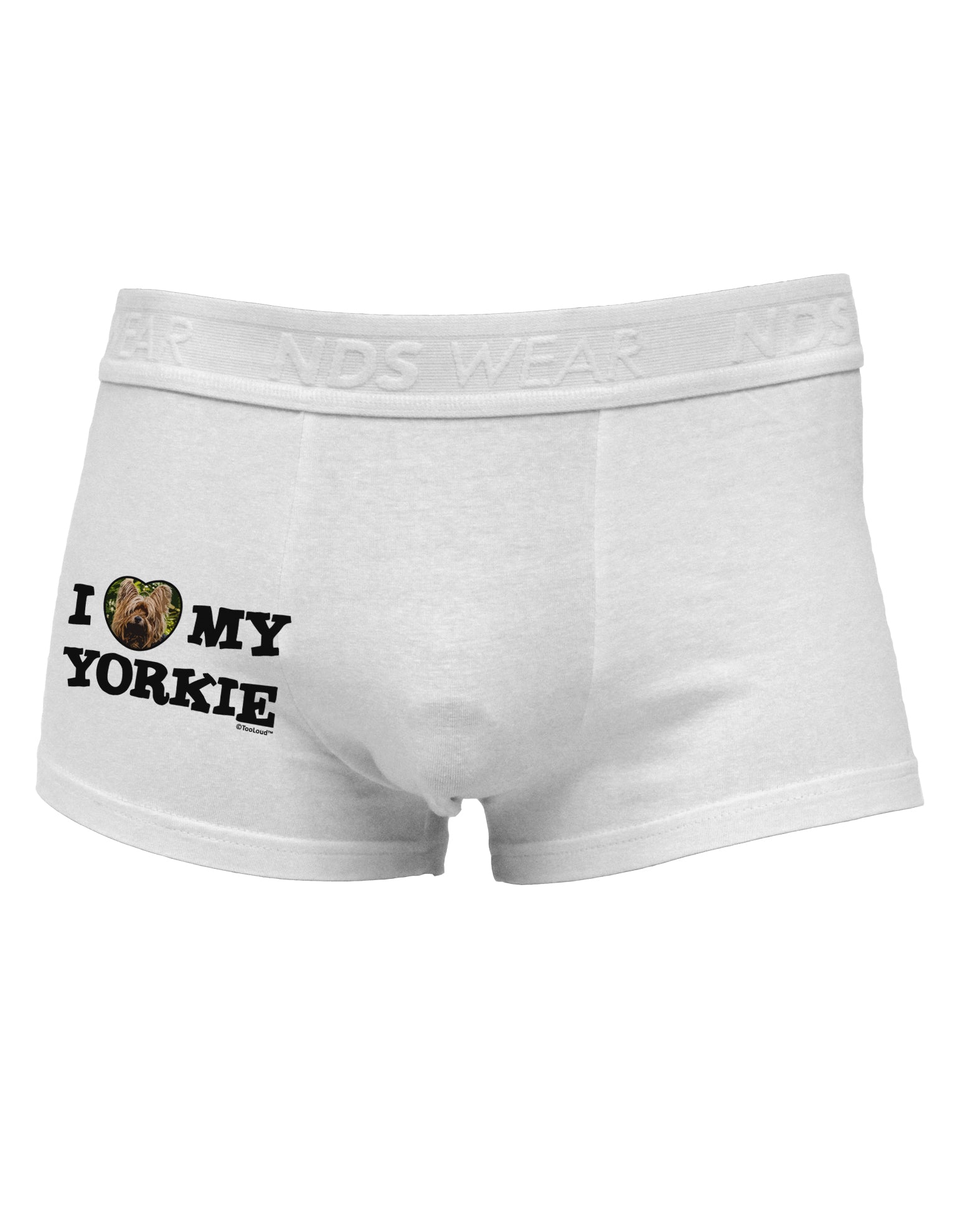 I Heart My Yorkie Side Printed Mens Trunk Underwear by TooLoud-Mens Trunk Underwear-TooLoud-White-Small-Davson Sales