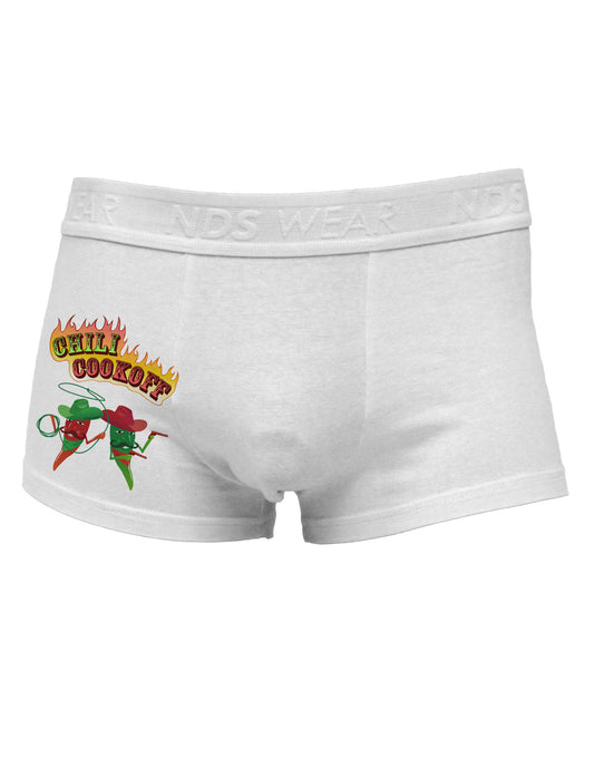 Cowboy Chili Cookoff Side Printed Mens Trunk Underwear-Mens Trunk Underwear-NDS Wear-White-Small-Davson Sales