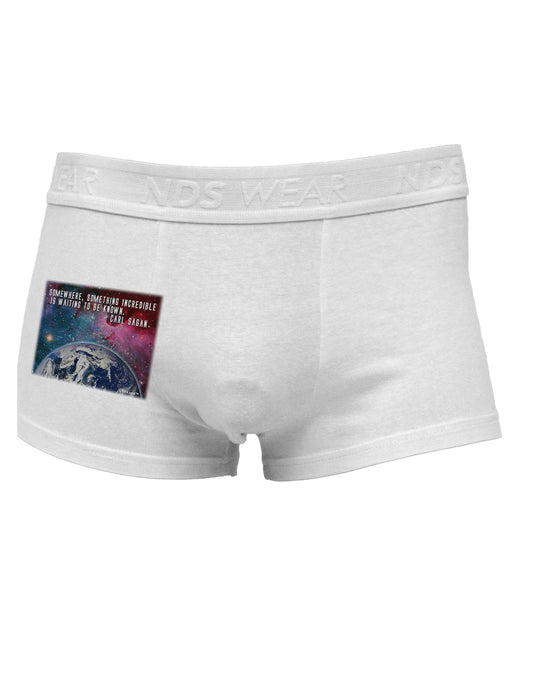 Something Incredible Side Printed Mens Trunk Underwear-Mens Trunk Underwear-NDS Wear-White-Small-Davson Sales