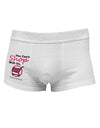 You Can't Shop With Us Side Printed Mens Trunk Underwear-Mens Trunk Underwear-NDS Wear-White-Small-Davson Sales