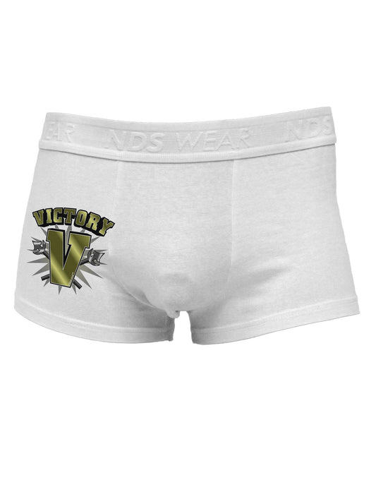 Victory V Side Printed Mens Trunk Underwear-Mens Trunk Underwear-NDS Wear-White-Small-Davson Sales