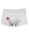 American Flag Faux Pocket Design Side Printed Mens Trunk Underwear by TooLoud-Mens Trunk Underwear-NDS Wear-White-Small-Davson Sales