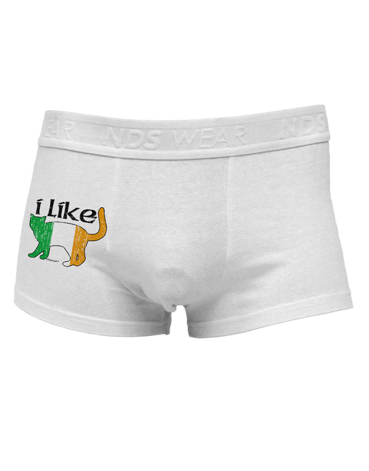 I Like Irish Cat Silhouette Side Printed Mens Trunk Underwear by TooLoud-Mens Trunk Underwear-NDS Wear-White-Small-Davson Sales