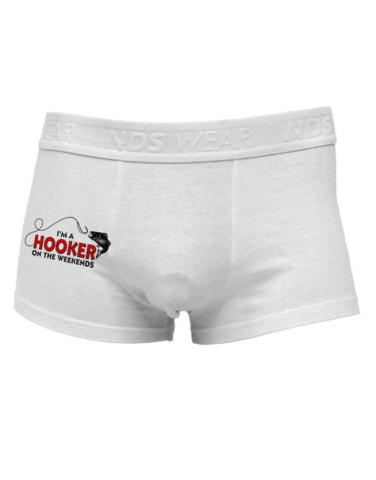 I'm A Hooker Side Printed Mens Trunk Underwear-Mens Trunk Underwear-NDS Wear-White-Small-Davson Sales