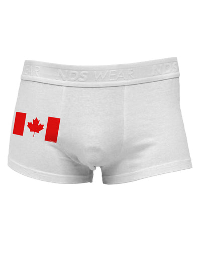 Canadian Flag Maple Leaf Colors Side Printed Mens Trunk Underwear-Mens Trunk Underwear-TooLoud-White-Small-Davson Sales