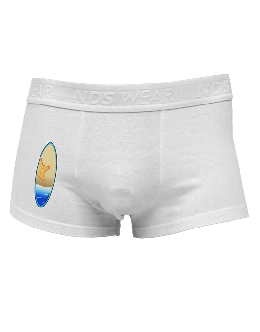 Starfish Surfboard Side Printed Mens Trunk Underwear by TooLoud-Mens Trunk Underwear-NDS Wear-White-Small-Davson Sales